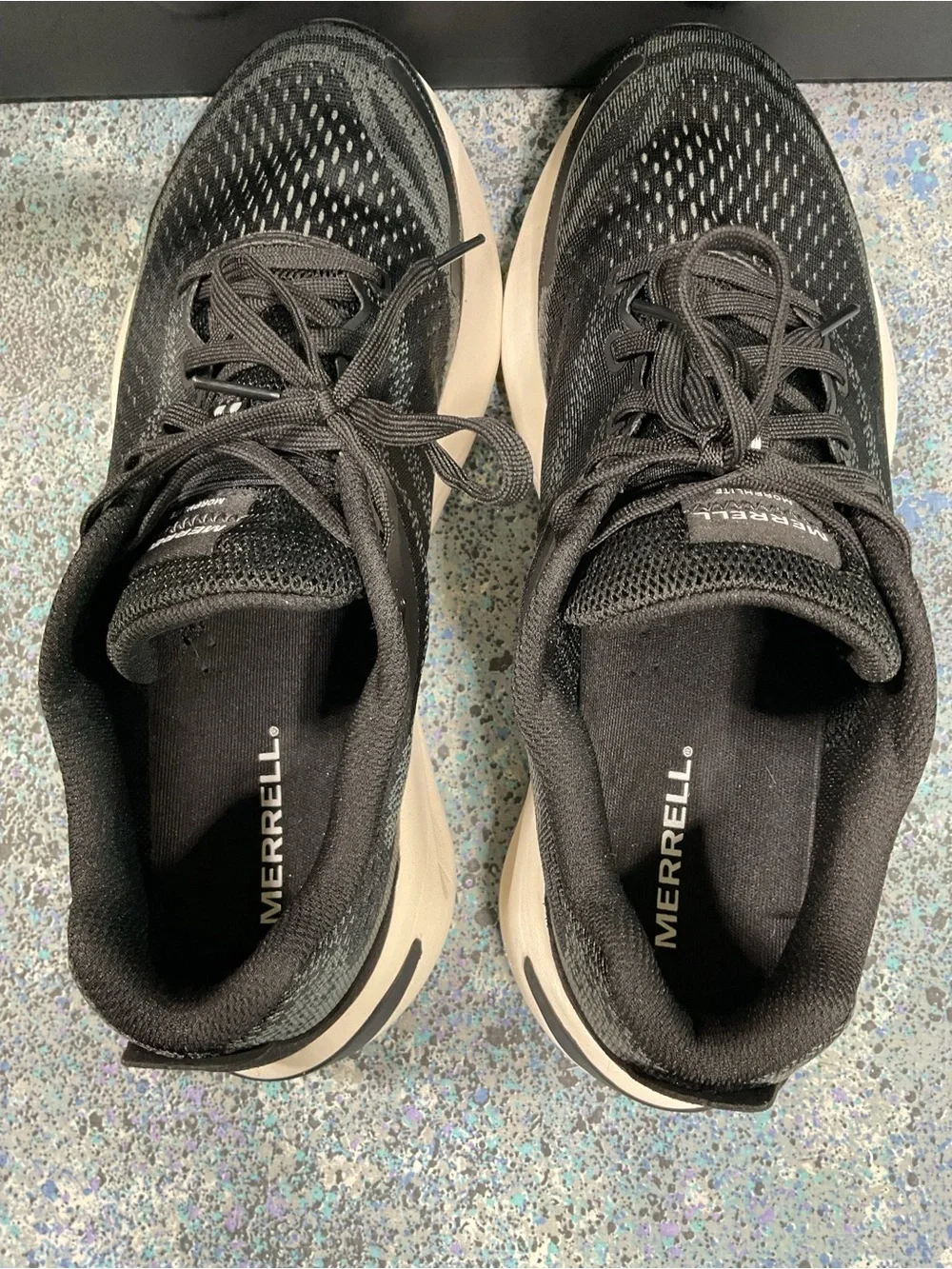 Merrell Men's Black and White Athletic Running Sneakers Size 11